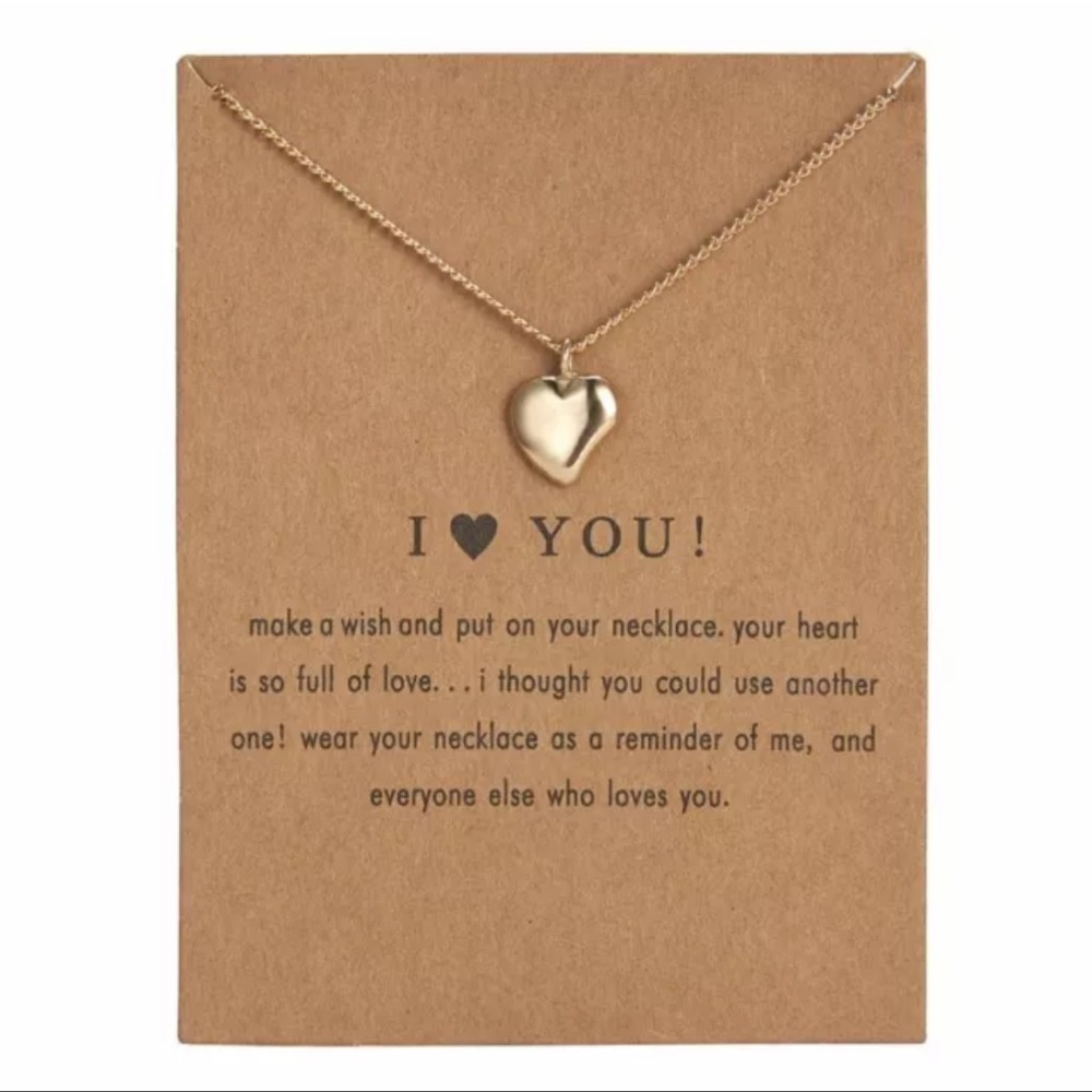 NEW I Love You Necklace